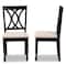 Baxton Studio Reneau Sand Upholstered Espresso Wood 2-Piece Dining Chair Set 162-10527 - alternate 2